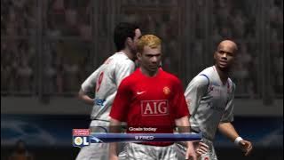 Download lagu PES 2009 UEFA CHAMPIONS LEAGUE | FIRST KNOCKOUT ROUND |  MANCHESTER UNITED VS OLYMPIQUE LYONNAIS