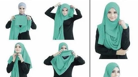 Dly!!! How to cut and sew instant double loop hijab. (easy tutorial in less than 5mins)