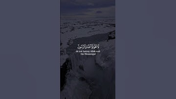 يَا أَيُّهَا الَّذِينَ آمَنُوا لَا تَخُونُوا اللَّهَ وَالرَّسُولَ  #سورة_الأنفال#القرآن#قرآن#تلاوة