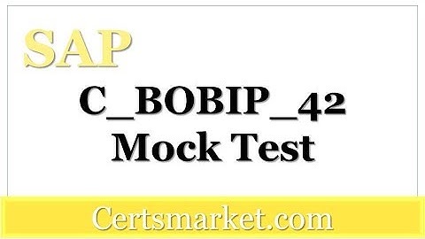 C_BOBIP_42 Mock Test - It
