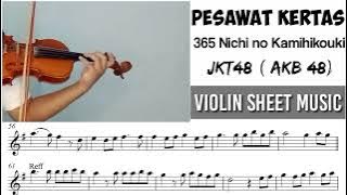 Pesawat Kertas - JKT48 || Violin Sheet Music