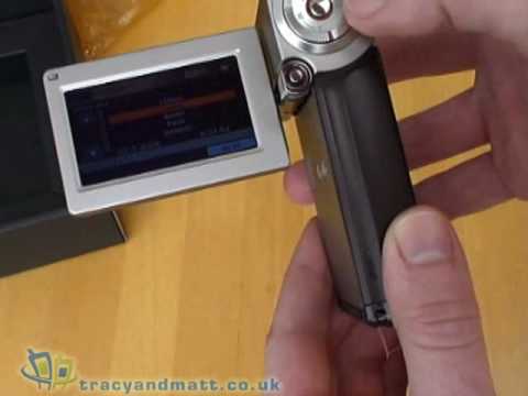 Sony HDR-TG3E handycam unboxed
