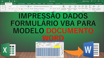Gerar Relatório no word com dados do formulário -  Vídeo 91