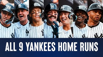 ALL NINE Homers from Record-Breaking Day | NEW YORK YANKEES 2025
