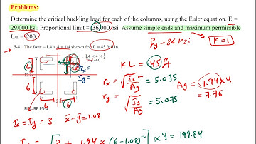 Ch.5 Compression members || lecture (5) "problems  - part (1)"