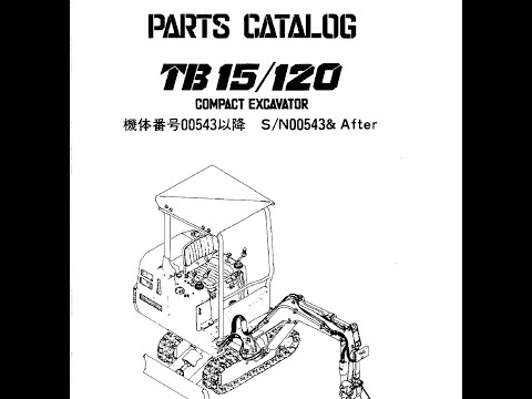 Takeuchi TB 15/120 - Parts Catalog