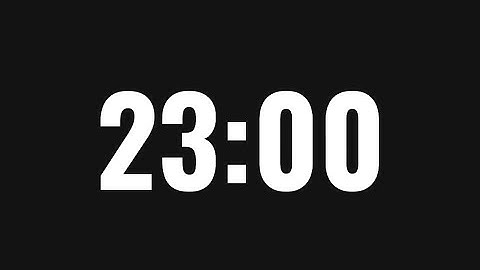 23 Minute Timer