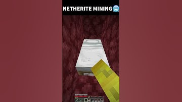 Minecraft netherite mining