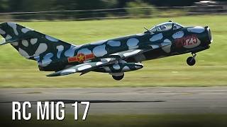 Big RC MiG 17 Carf Turbine Jet  Beautiful Scale Model Flies At Flight Show