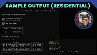 ECE128 MINI PROJECT (ELECTRICITY BILL CALCULATOR)