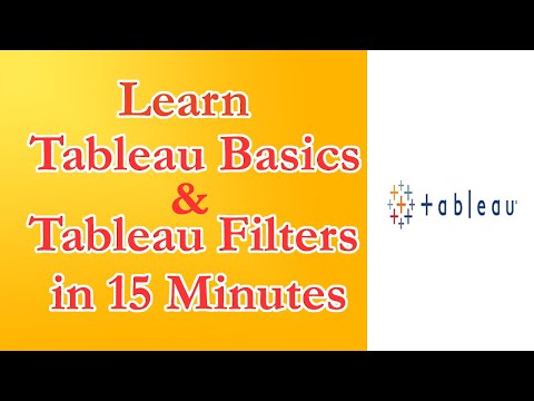 Learn Tableau Basics & Filters in Just 15 Minutes learn from scratch