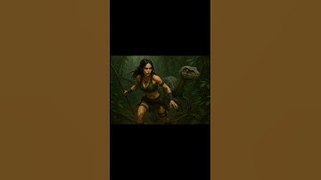 Jurassic Park Inspired AI Generated Survivor running with a Raptor Using ChatGPT and KlingAI