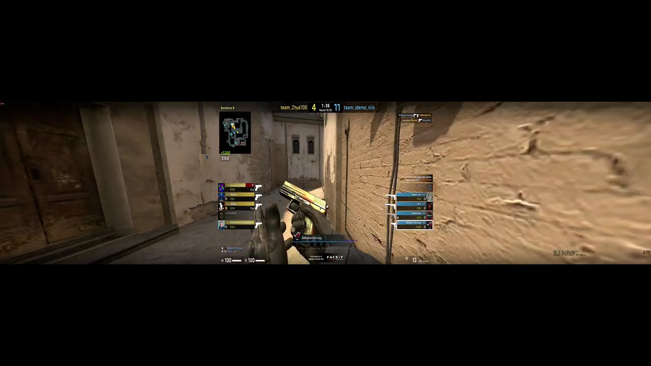 Cs go faceit 4 kill round start - YouTube