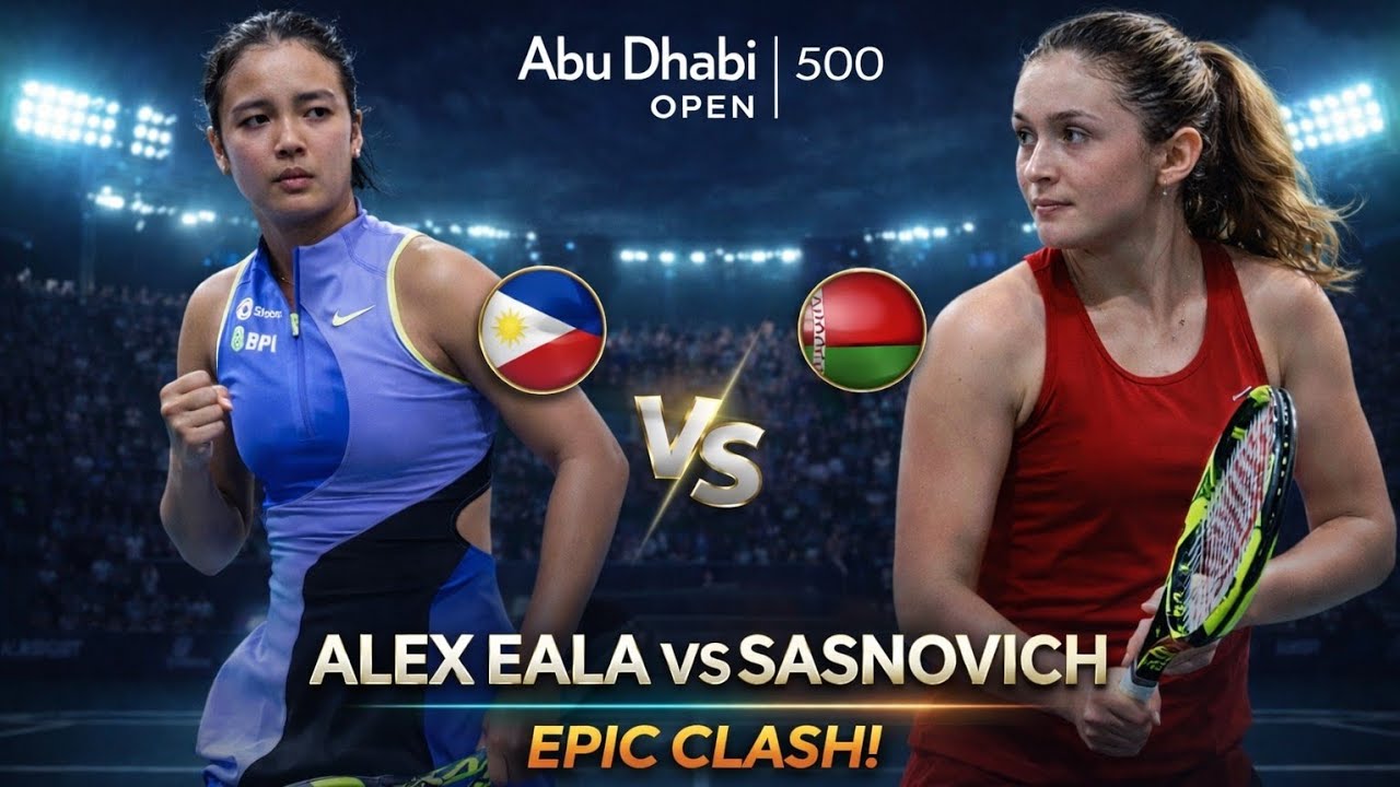 Epic Clash! Alexandra Eala vs Sasnovich | Desert Showdown at the Abu Dhabi Open