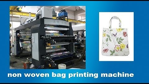 4 color non woven bag flexo printing machine