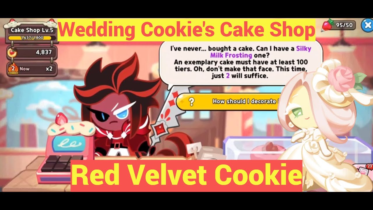 Wedding Cookie Cake Shop: Red Velvet Cookie (5 Hearts Hound Cake ...