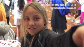 Shoebox Christmas drop off - Thank you from Cannons Creek School, Porirua.