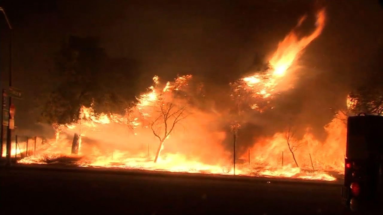 pressed cafe Los Angeles wildfire forces evacuations