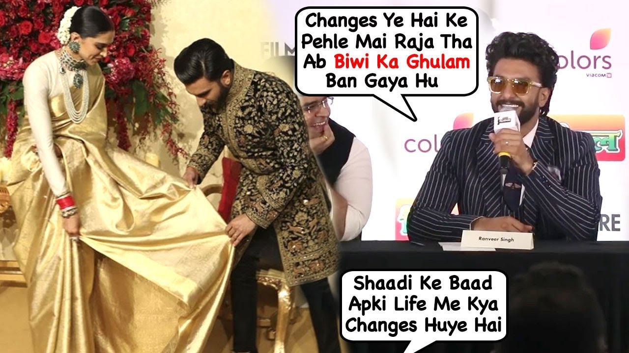 Ranveer Singh's Funniest Answer When Asked About Changes In His Life After Marrying Deepika Padukone - YouTube