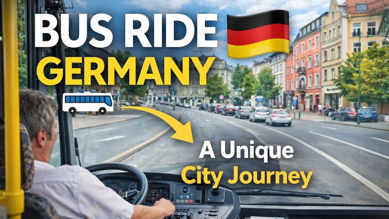 Exploring Germany by Bus 🚍 | A Unique City Ride Experience