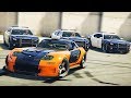 GTA 5 COPS & ROBBERS - ДРИФТ Машина из ФОРСАЖА Валит БОКОМ по ГОРОДУ Без РП И ПДД!