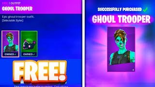 How To Get The Ghoul Trooper For Free In Fortnite Chapter 2... Free Skins
