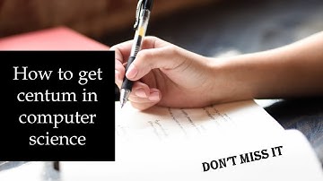 How to get centum in computer science | tips and tricks | don