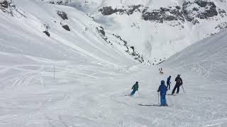 Luca and Aless Val D’isere Easter 2018 Skiing