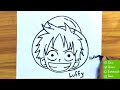 How to draw Monkey D. Luffy || Easy anime drawing 