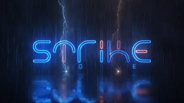 Neon thunder effects Logo Reveal.