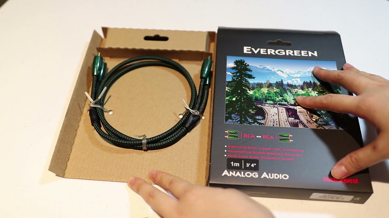 Audioquest Evergreen Audio Interconnect 20m 65'8" 3.5mm to RCA 