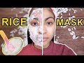 How I make RICE FACE MASK for UNEVEN SKIN TONE! *more brighter & glowing skin*