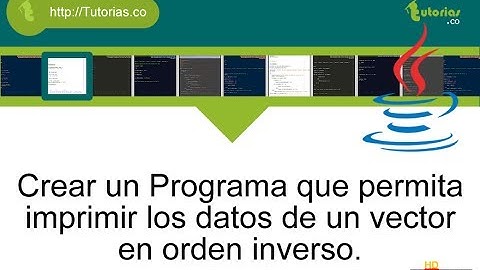 arrays -- java(imprimir vector orden inverso)