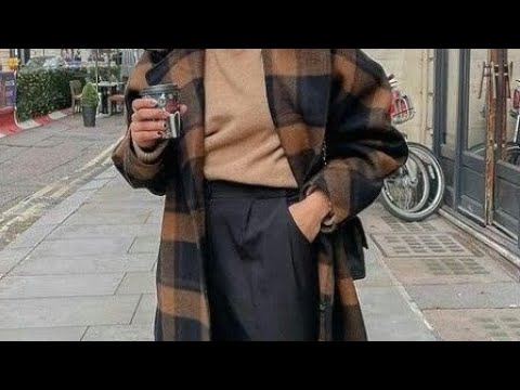 Пальто в клетку, с чем носить
