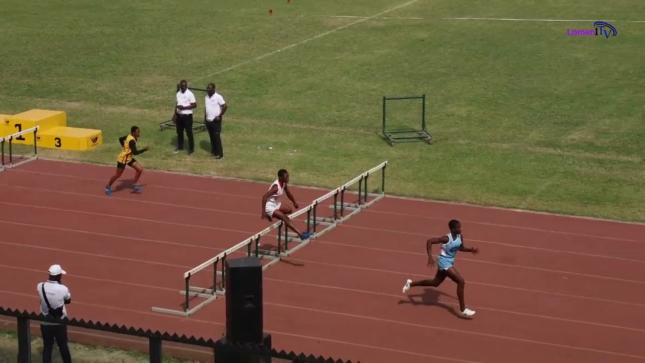 Girl's 100m hurdles heat 2. 17.70sec. Ashanti Region Inter-co. Zone 5. 2026.