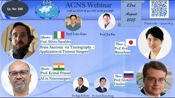 ACNS Webinar - Aug 23 -Tractography in Brain Tumor Surgery & AI in Neurosurgery