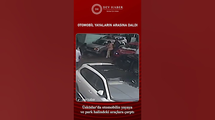 Otomobil yayaya ve park halindeki araçlara çarptı