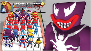 Superhero Monster Merge Master: Funny Game All Levels (iOS,Android) Part 7 - VENOM Monster