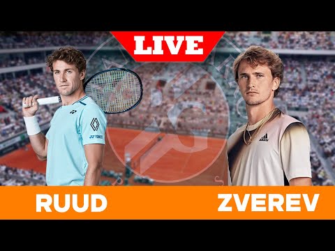 🔴LIVE: ZVEREV VS RUUD C | French Open 2024 Semi Finals #roland_garros #wta #atp #aotennis2