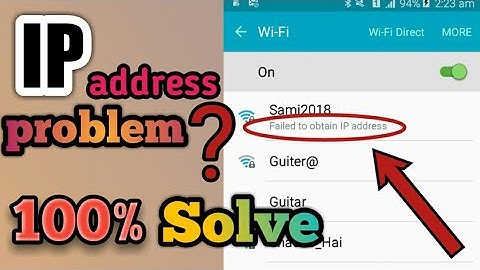 How to solve obtaining ip address android wifi problem | ip address in wifi|setting ip wifi