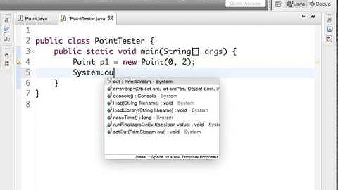 CSE114 Lab 20151008 Point Class and Objects