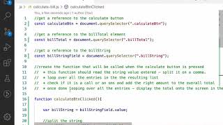 Settings Bill - part 3