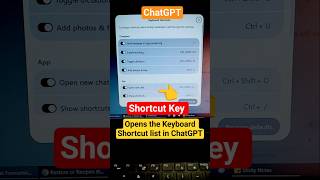 ChatGPT Keyboard Shortcuts You Must Know | Ctrl + / #shortcuts #shorts #chatgpt