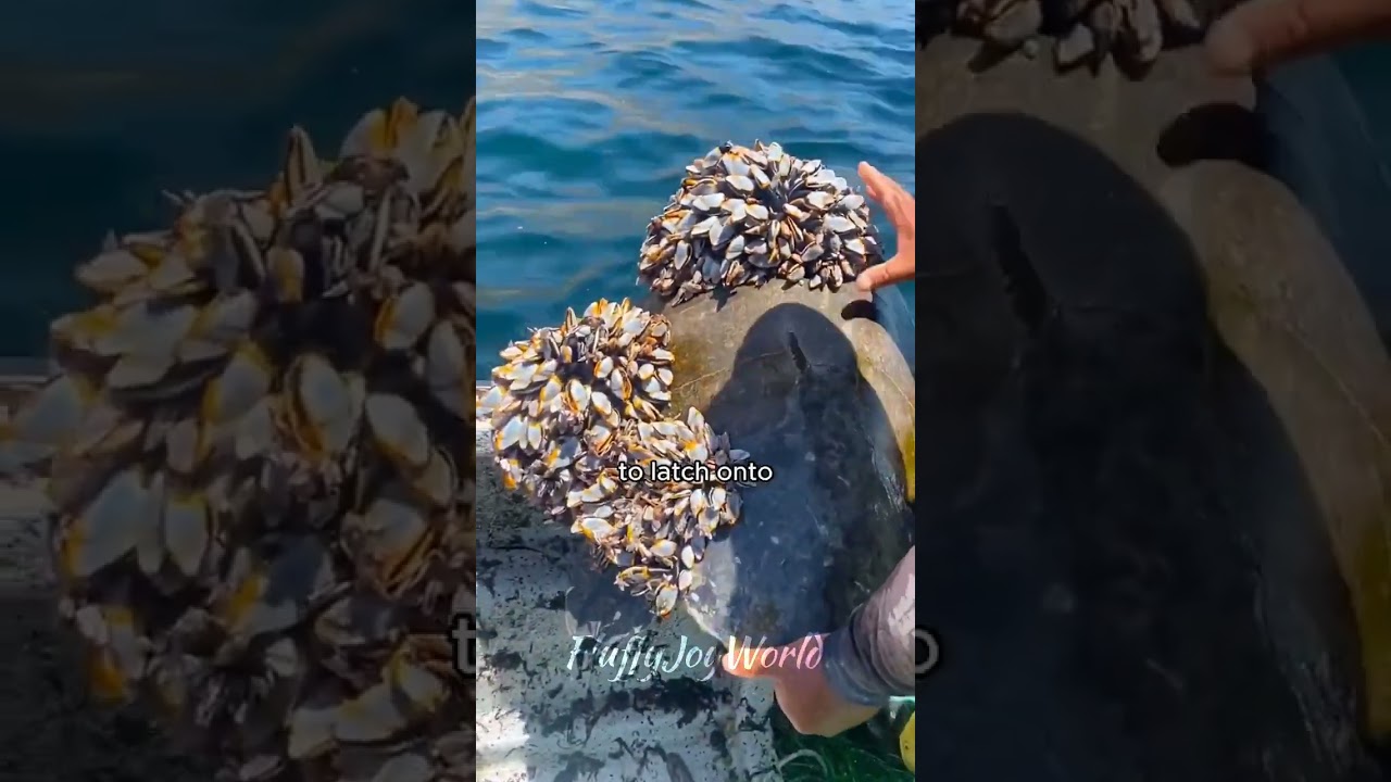 Barnacle Remove From Turtle Heartwarming Moment 