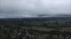 Drone video of tornado starting to form near Battle Ground, Washington