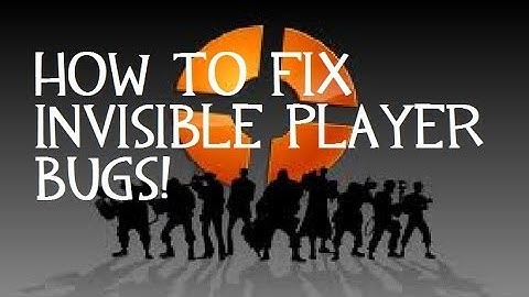 TF2 : How to fix invisible player bugs.