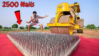 2500 Nails VS Road Roller😱 | सोचा नहीं था ये हाल होगा | Shocking Results