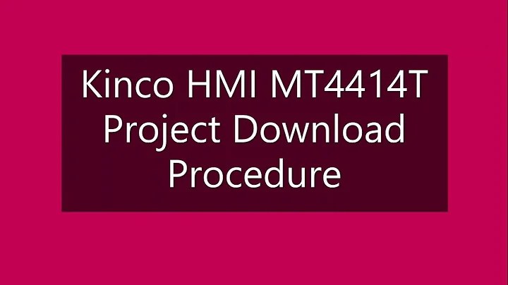 Kinco HMI MT4414T Program downloading procedure through USB