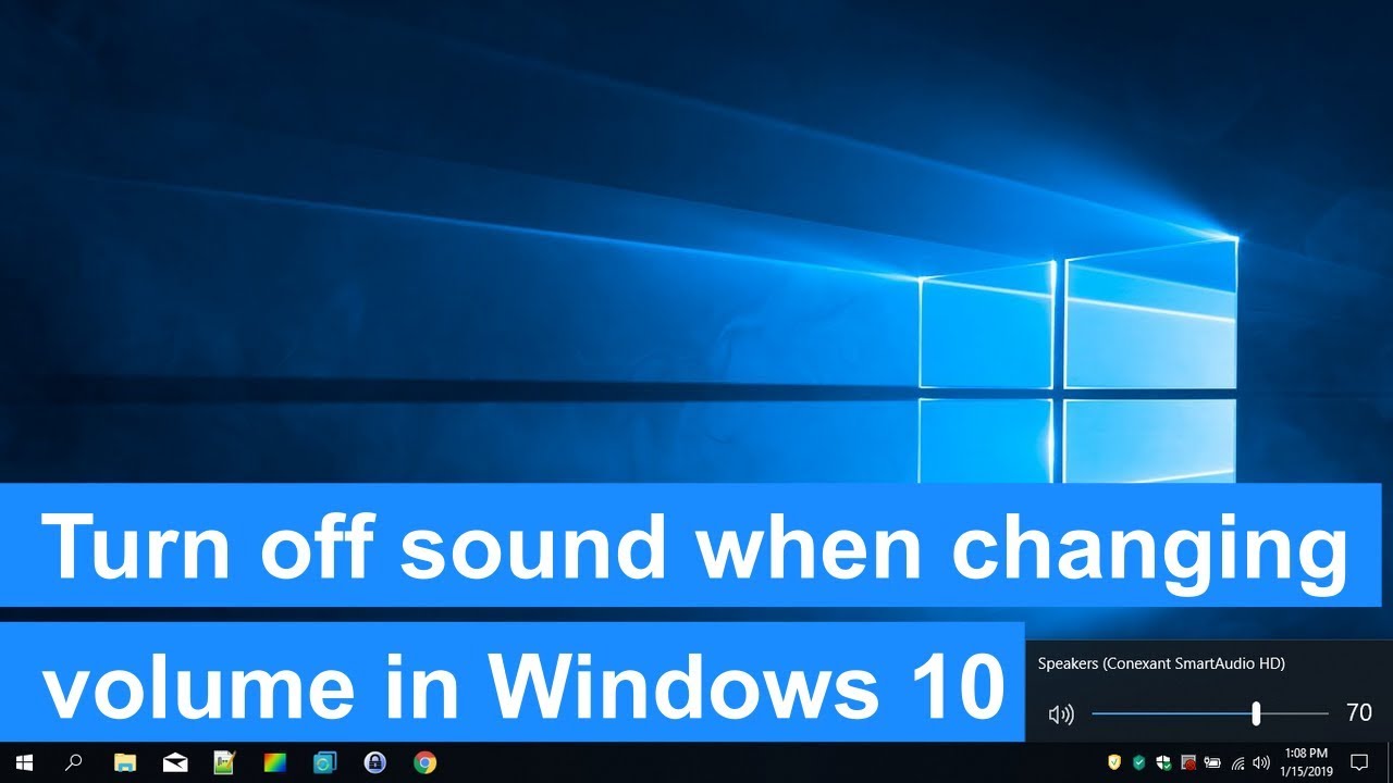 How To Turn Off The Notification Sound When Changing Volume In Windows