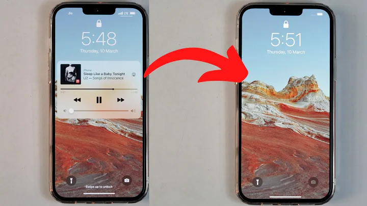 How to Remove iPhone Music Player Widget From The Lock Screen! [iOS 15]